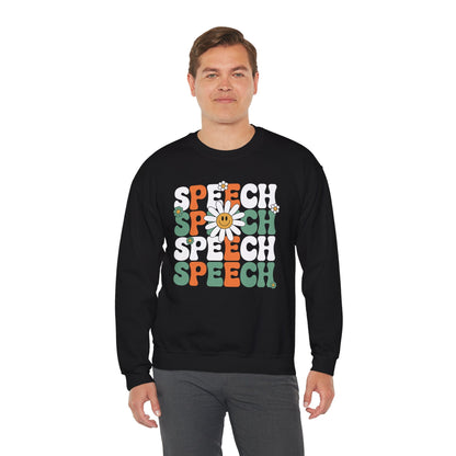 Speech Therapy Retro Speech Language Pathologist Therapist Sweatshirt
