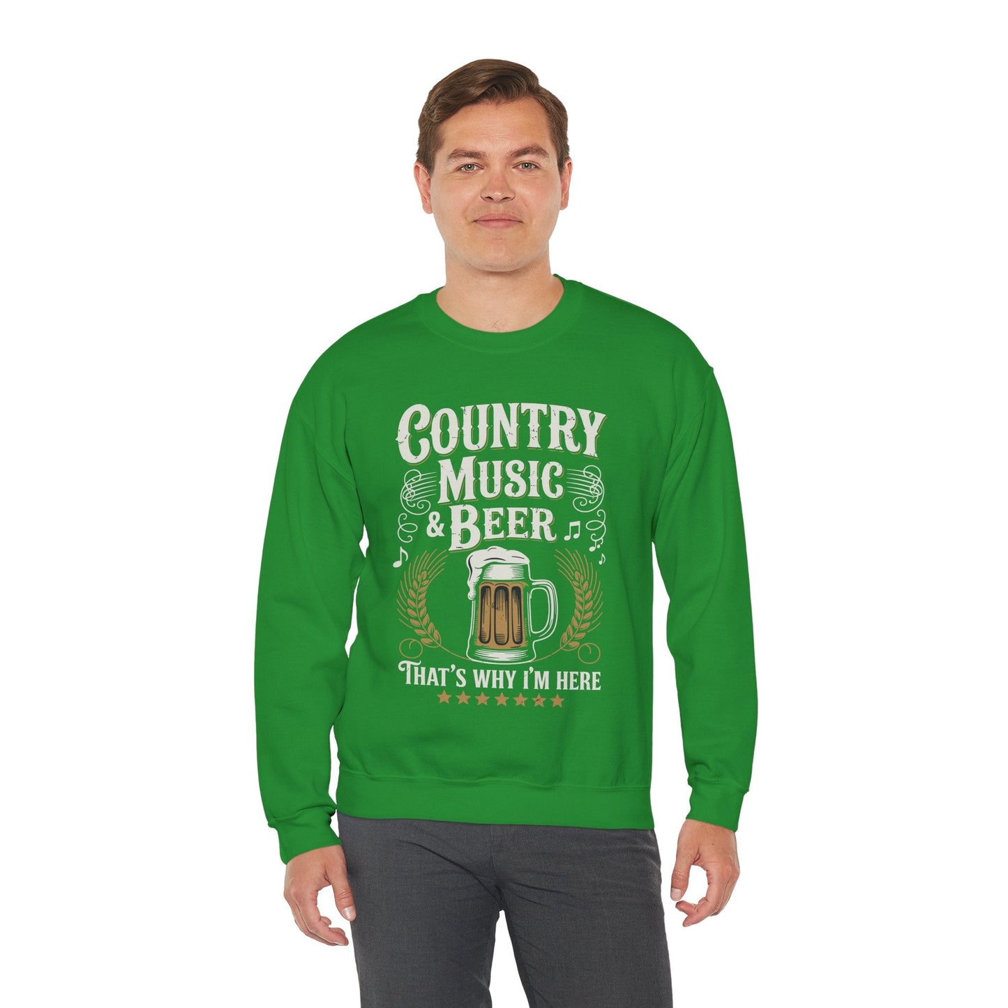 Vintage Country Music and Beer That's Why I'm Here Legends Sweatshirt