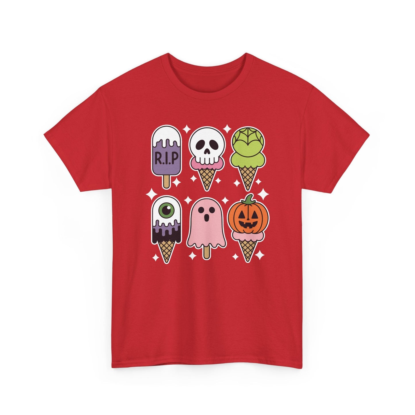 Horror Movie Summer Popsicle Halloween Ice Cream Summer-ween T-Shirt for Men Women
