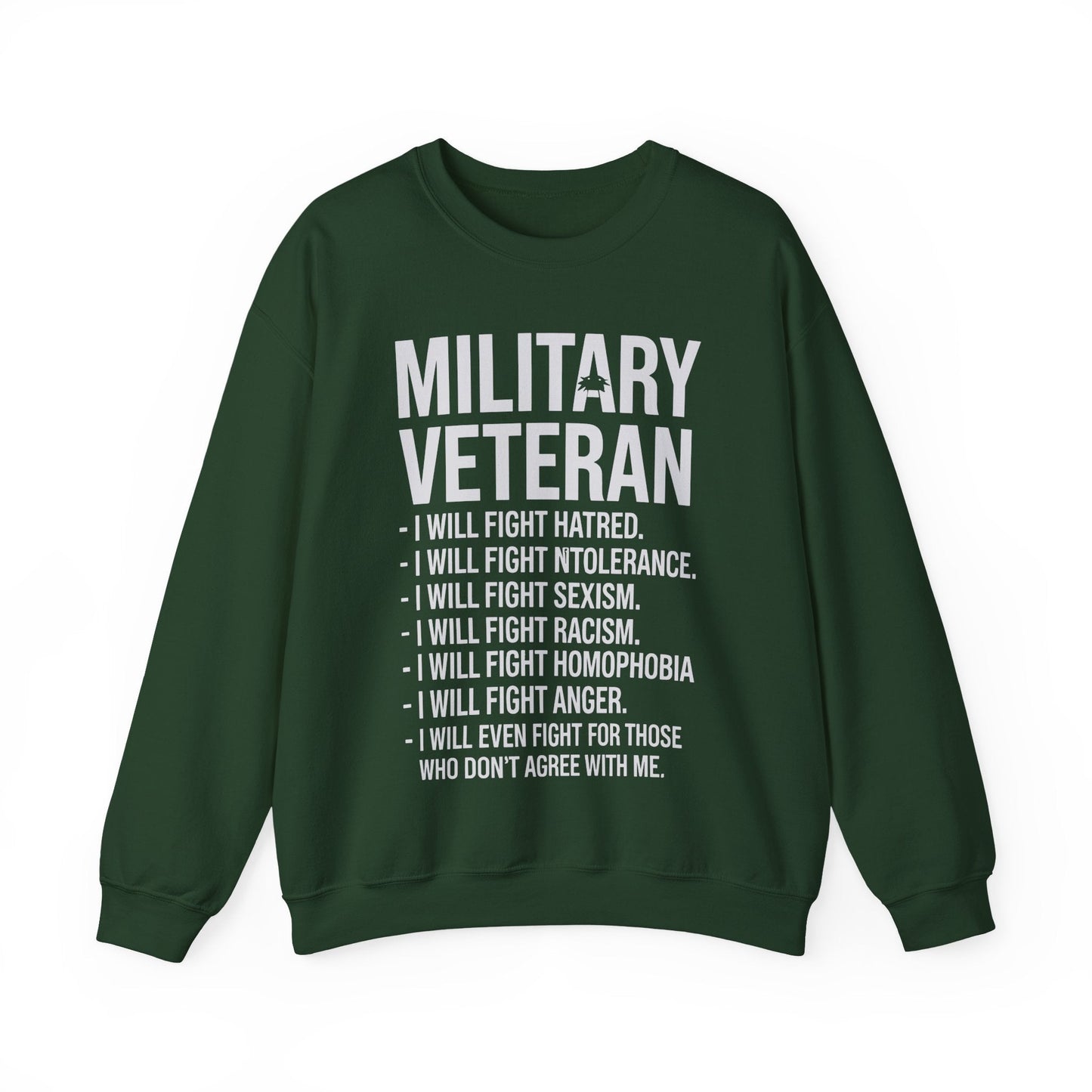 Military Veterans Against Trump 2025 Fight USA Election Sweatshirt