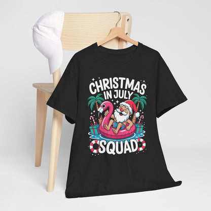 Christmas In July 2025 Squad Summer Beach Vacation Xmas Cool T-Shirt