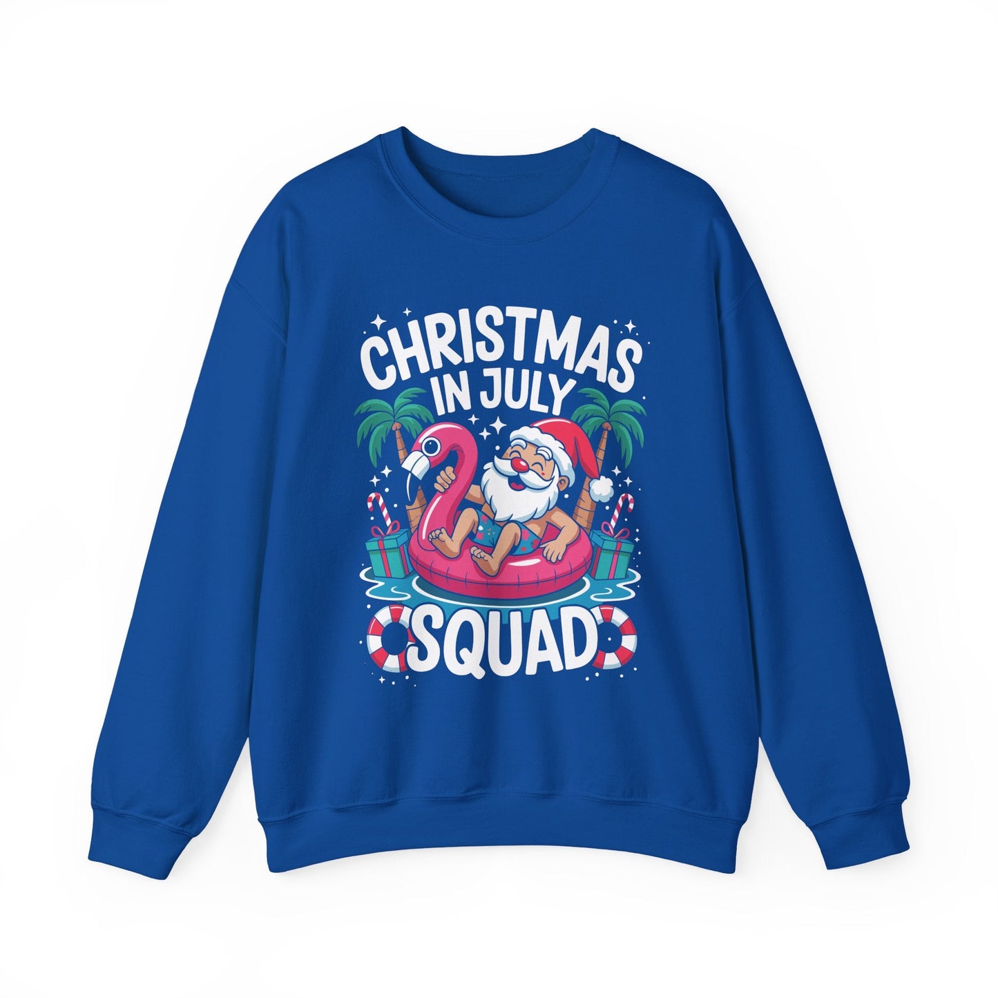 Christmas In July 2025 Squad Summer Beach Vacation Xmas Cool Sweatshirt