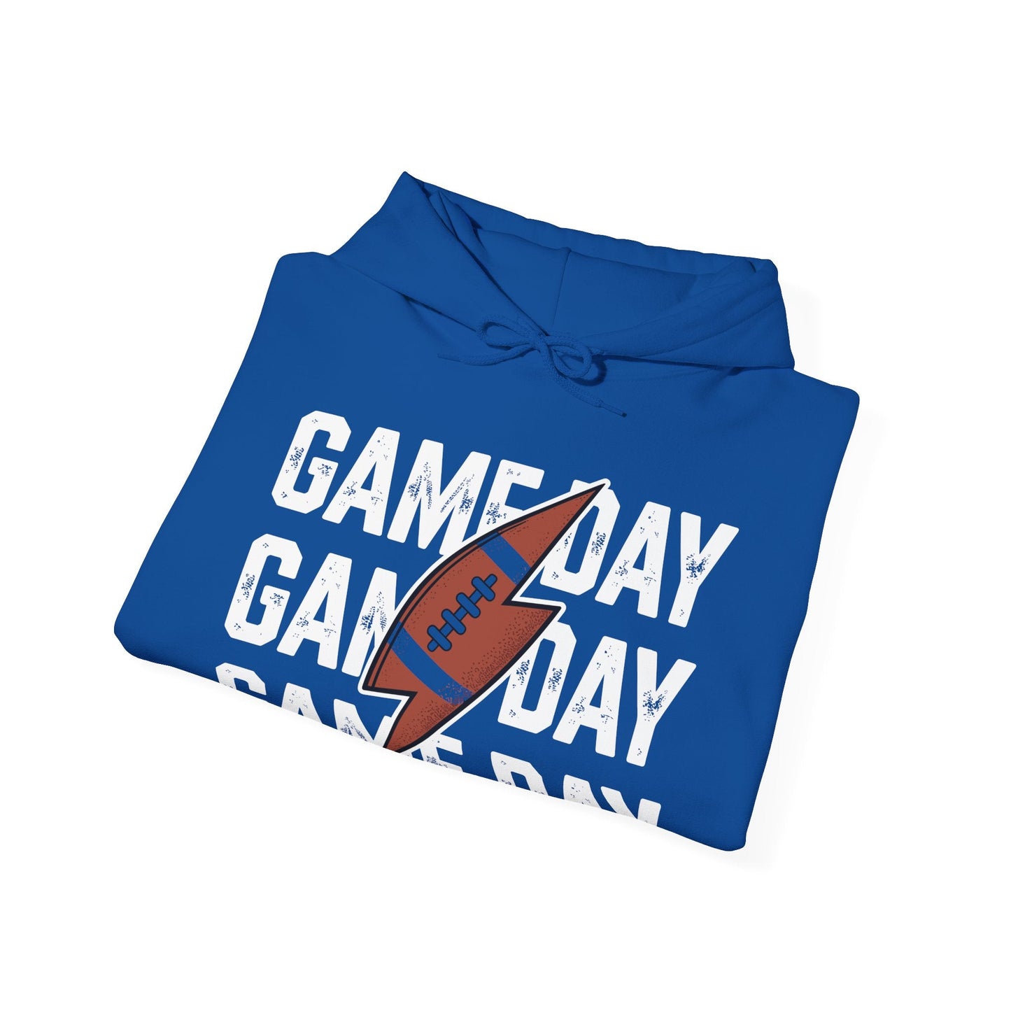 Vintage Game Day Football Lightning Bolt Funny Team Sport Hoodie