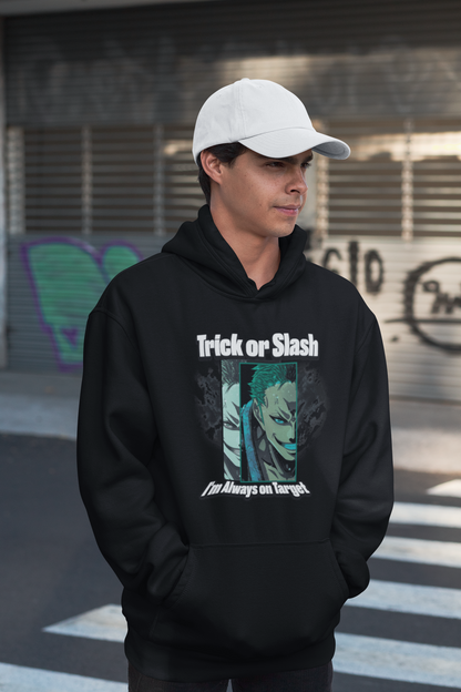 Trick or Trash Halloween Sweatshirt Funny Eco-Friendly Spooky Sweatshirt