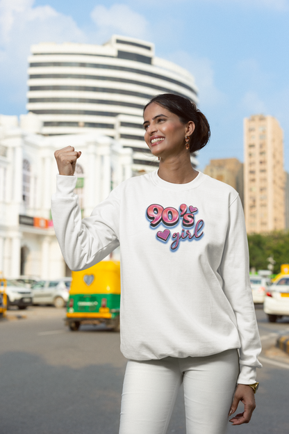 90s Girl Retro Aesthetic Sweatshirt for Women